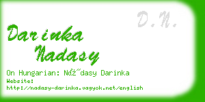 darinka nadasy business card